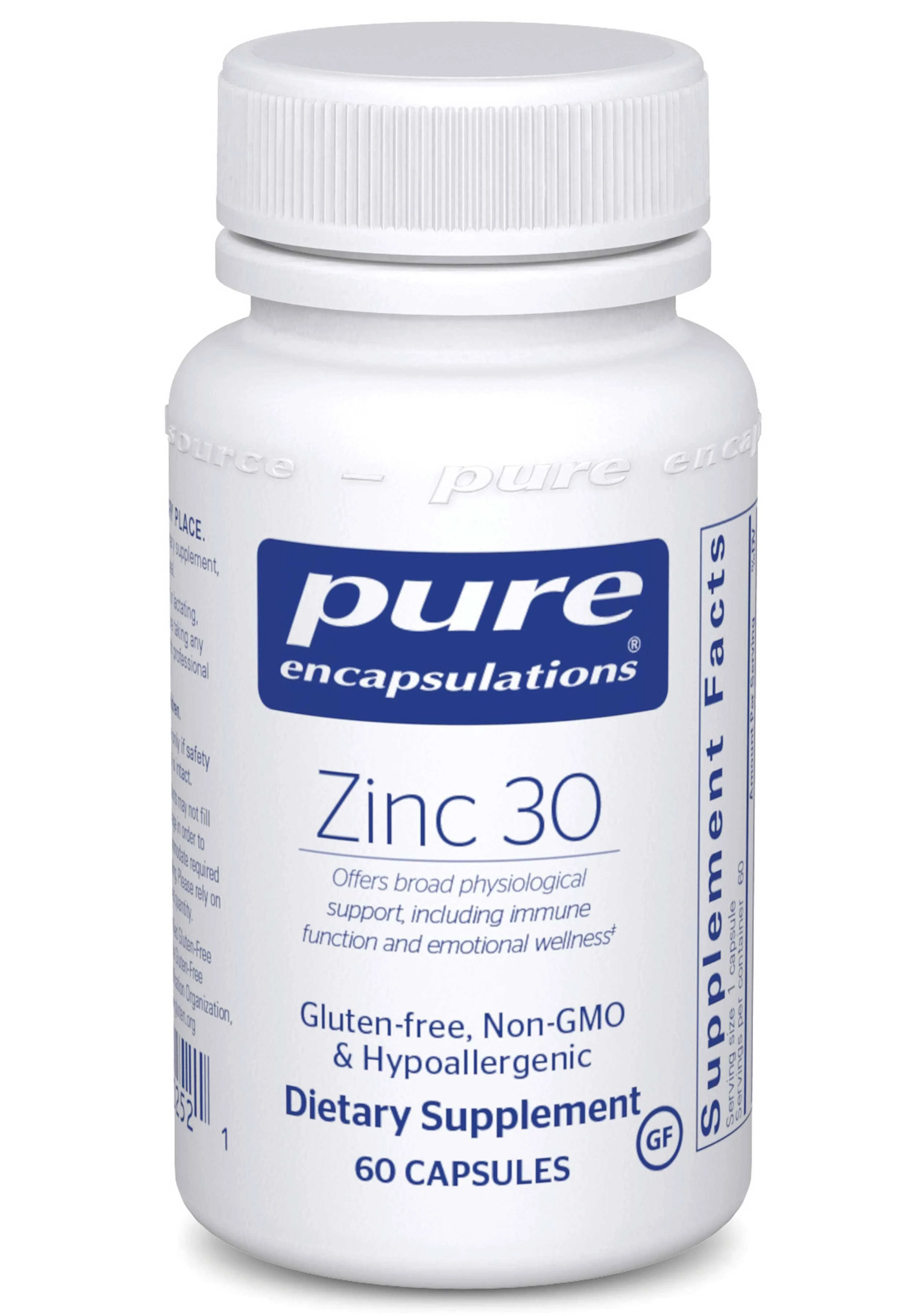 Pure Encapsulations - Zinc 30 - 60 Capsules