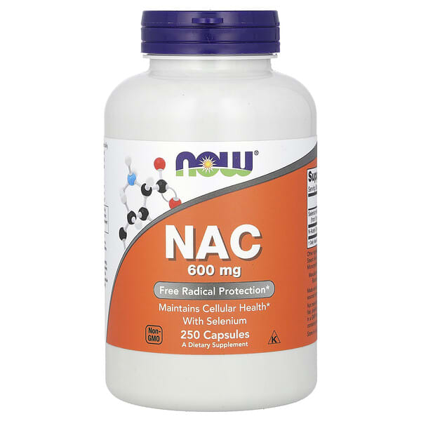 Now NAC, 600 mg, Veg Capsules - 100 veg capsules