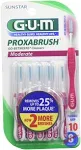 Gum Proxabrush Go-Betweens - Moderate, Interdental Brushes Between Teeth, Dental Picks for Plaque Removal, Safe for Braces & Dental Devices