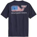 Vineyard Vines Boys' Flag Whale Pocket Tee