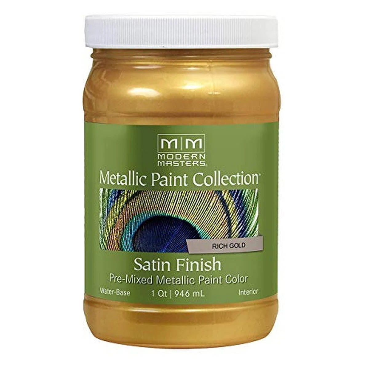 MODERN MASTERS Metallic Paint #701  Rich Gold/Quart