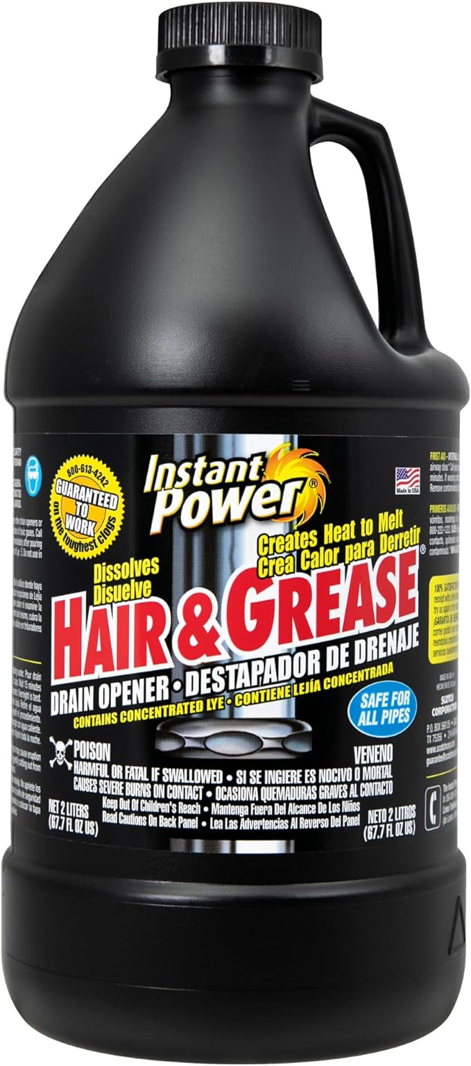 Instant Power - Hair & Grease Drain Opener 2 Liter