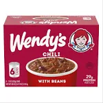 Wendy's Chili with Beans, Canned Chili - 90 oz