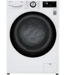 LG 2.4 cu.ft. 24 in All-in-One Compact Front Load Washer & Dryer Combo in White