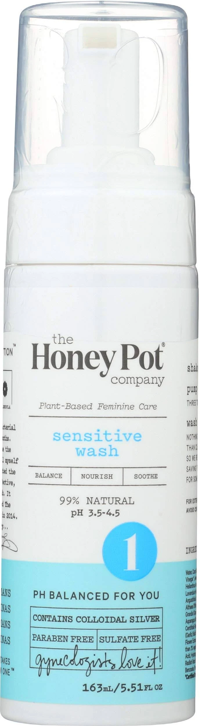 The Honey Pot Company - Sensitive Foaming Wash - 5.51 fl. oz.