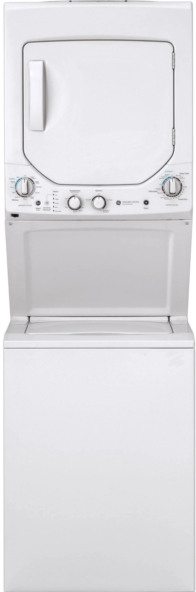 GE Unitized Spacemaker 2.3 Cu. ft. Washer and 4.4 Cu. ft. Electric Dryer