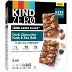 Kind Zero Added Sugar Bars, Dark Chocolate Nuts & Sea Salt