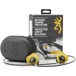 Browning Hearing Protection for Shooting by Decibullz Custom-Molded Earplugs, 31-Decibel Noise Reduction Rating (NRR), Includes Lanyard and Travel