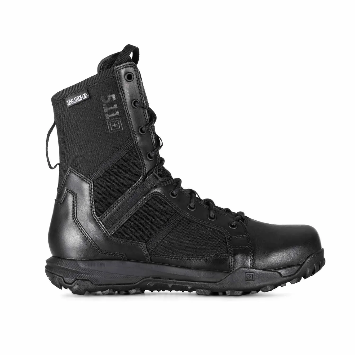 5.11 8" A/T Side-Zip Waterproof Boots, Men's Black