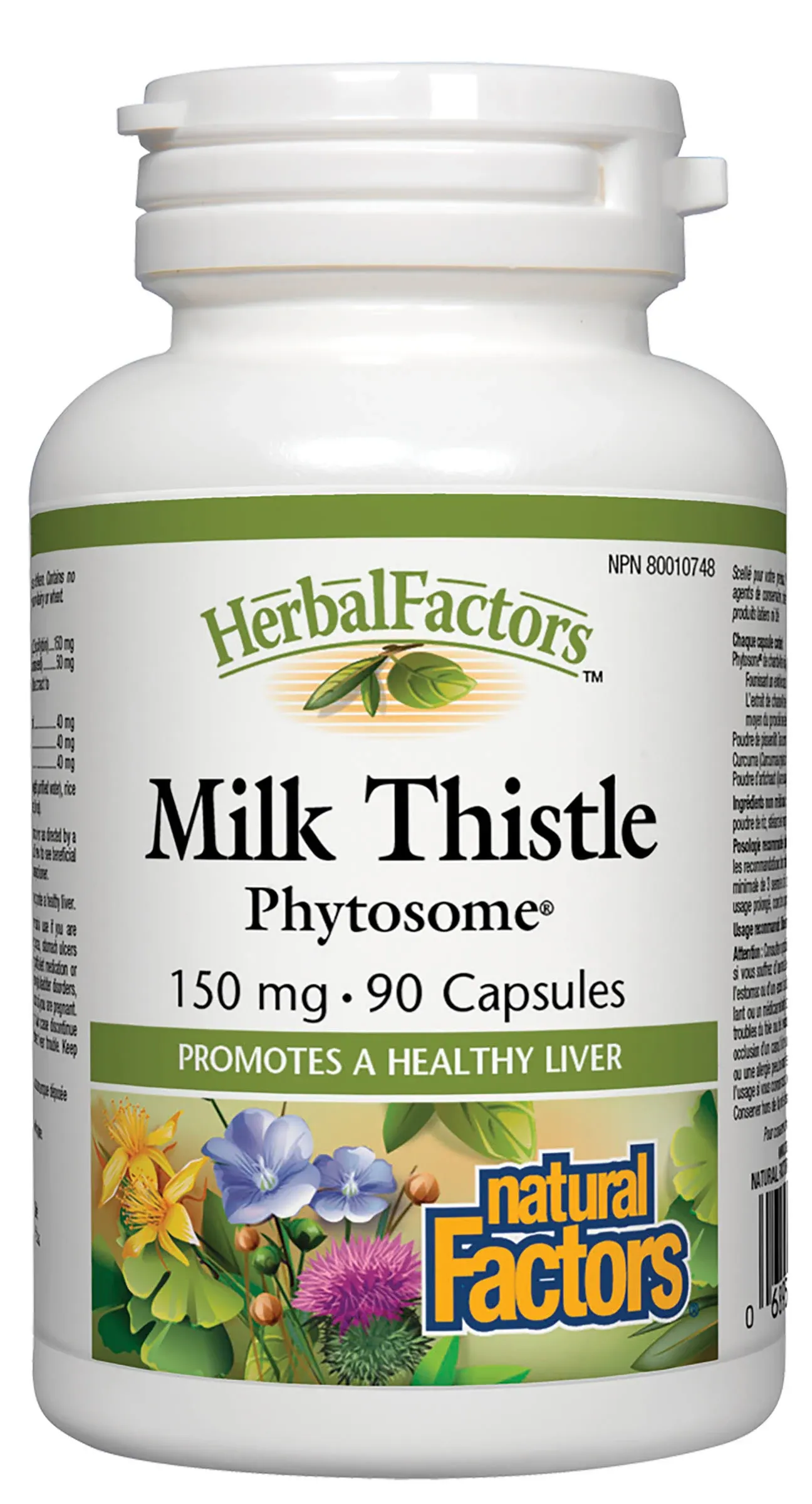 Milk Thistle Phytosome® 150 mg, HerbalFactors® Capsules