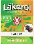 Lakerol Cactus Licorice Sugar Free Pastilles, .8 Ounce (Pack of 24)