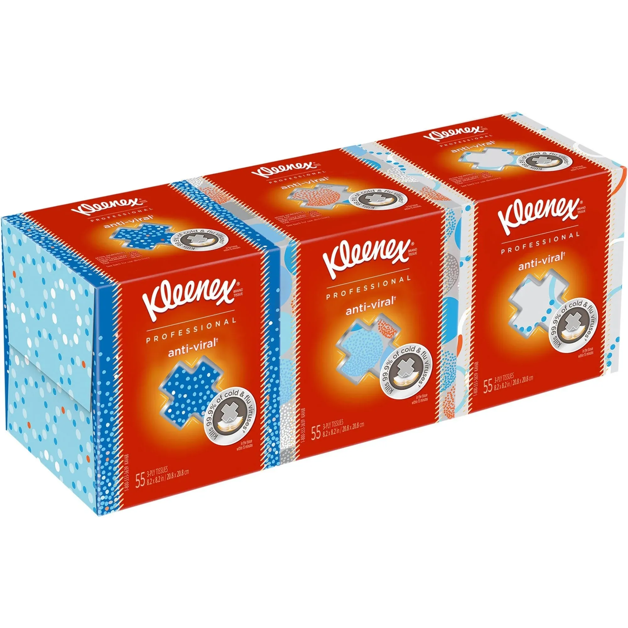 Kleenex Boutique Anti-Viral Tissue, 3-Ply, Pop-Up Box, 21286