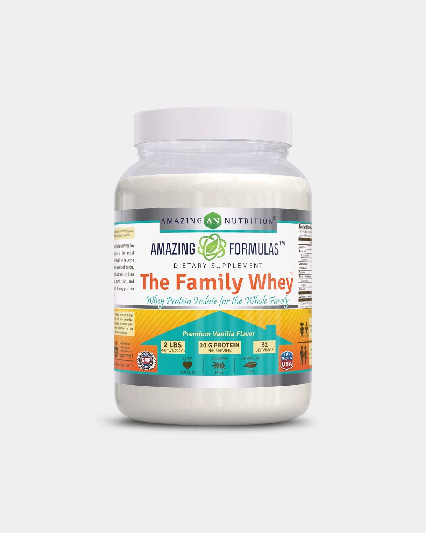 Amazing Formulas The Family Whey Protein Isolate Powder