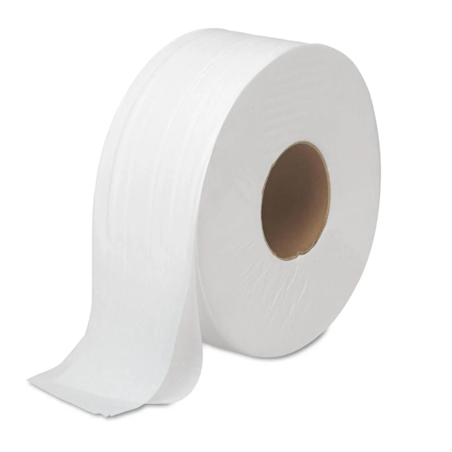 JRT Bath Tissue, Jumbo, 2-Ply, White, 1000 ft/Roll, 12 Rolls/Carton