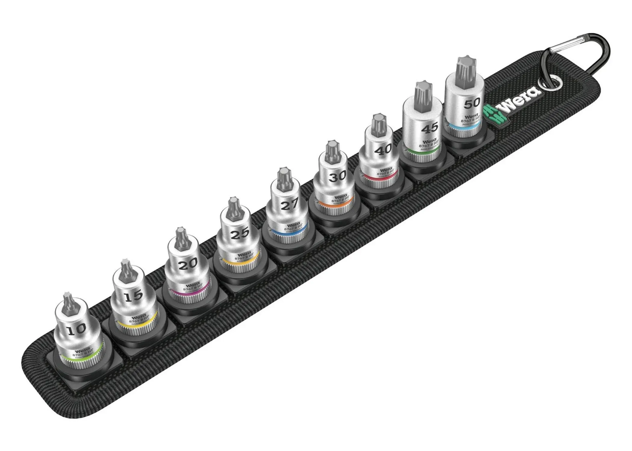 Wera Belt B 3 Torx HF Zyklop Bit Socket Set Holding Function - 3/8" Drive