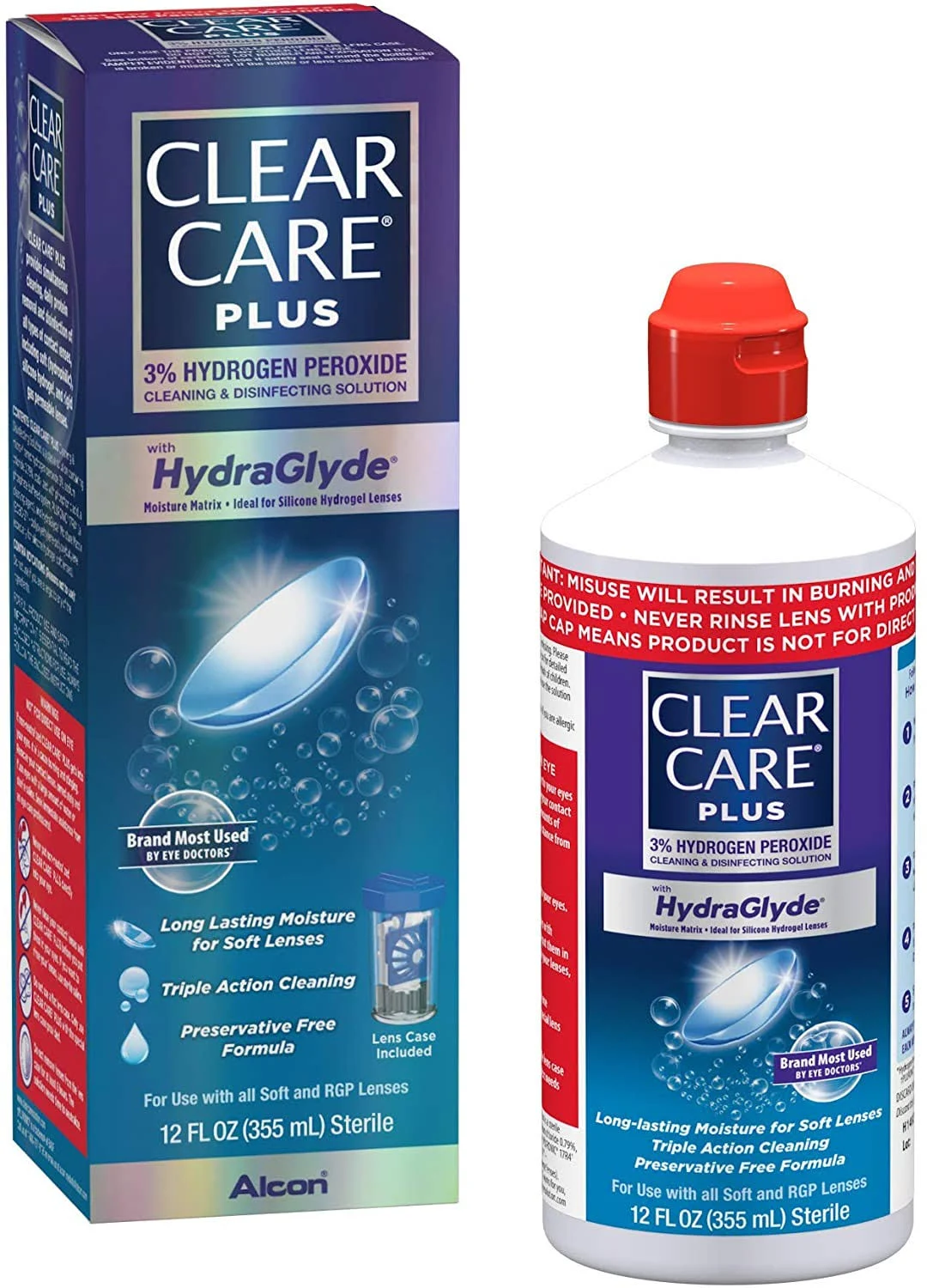 Clear Care Plus Cleaning Disinfecting Solution