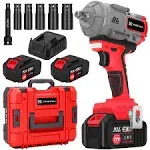 Canbrake 1000N.m(740ft-<wbr/>lbs) Cordless - Impact Wrench,21V