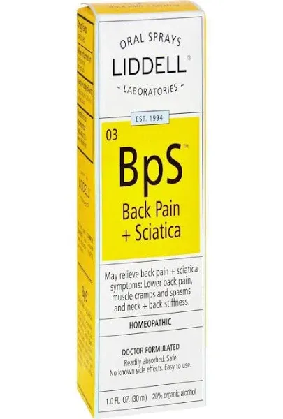 Liddell Homeopathic Back Pain Sciatica (1 fl oz)