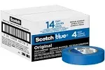 ScotchBlue Original Multi-Surface Painter's Tape, 0.94 Inches x 60 Yards, 4 Rolls, Blue, Paint Tape Protects Surfaces and Removes Easily,