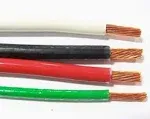 JumpingLight 50 EA THHN THWN 8 AWG Gauge Black White RED Copper Wire + 10 AWG...