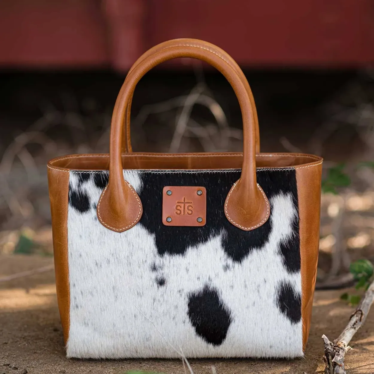 Basic Bliss Cowhide Satchel