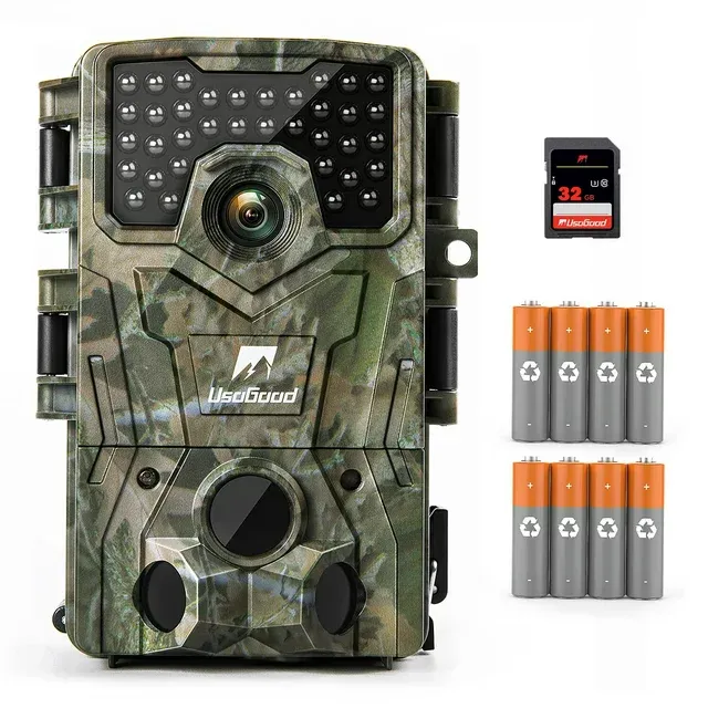 usogood 36MP Trail Camera 2K 30fps Game Camera with Night Vision IP66 Waterproof  | eBay