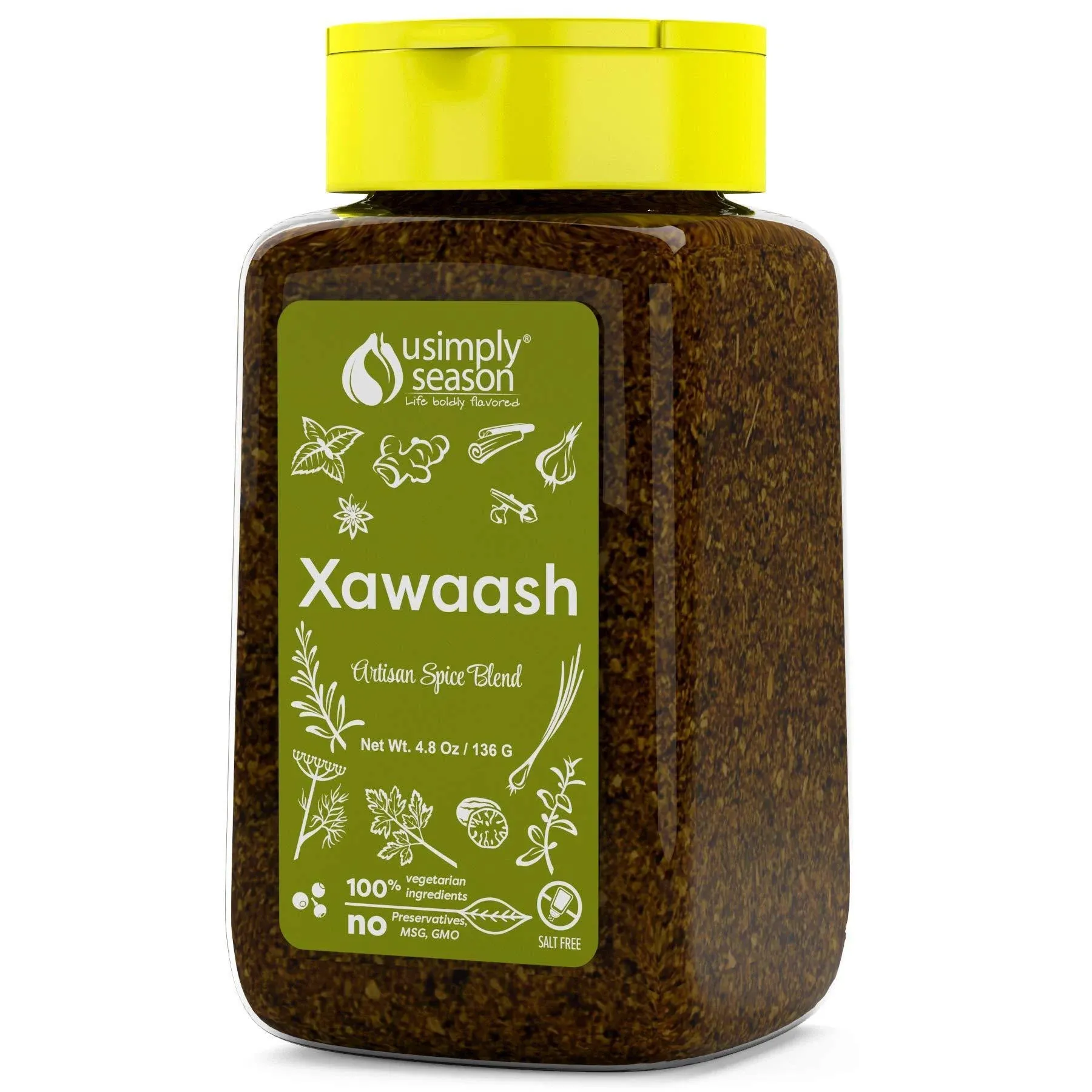 USimplySeason Artisan Spice Blend, Xawaash, 4.8 oz (136 g)