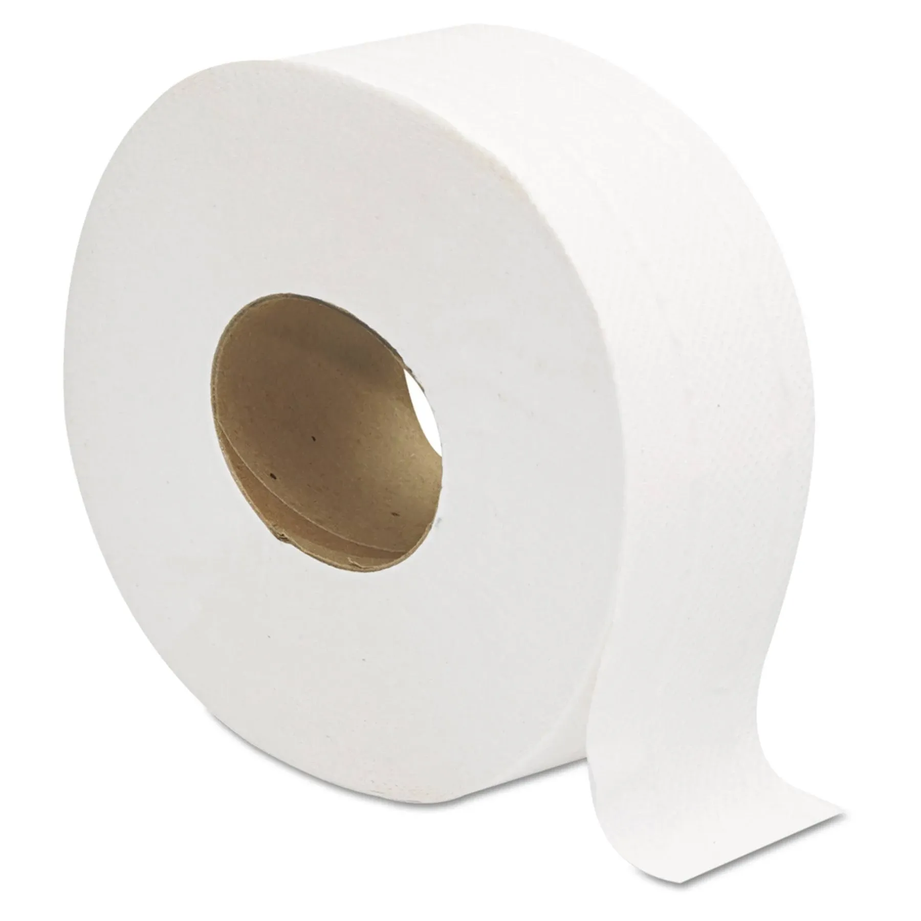 Gen Jumbo JRT Toilet Paper, 2-Ply, White, 9 in Diameter, 12 Rolls/Carton