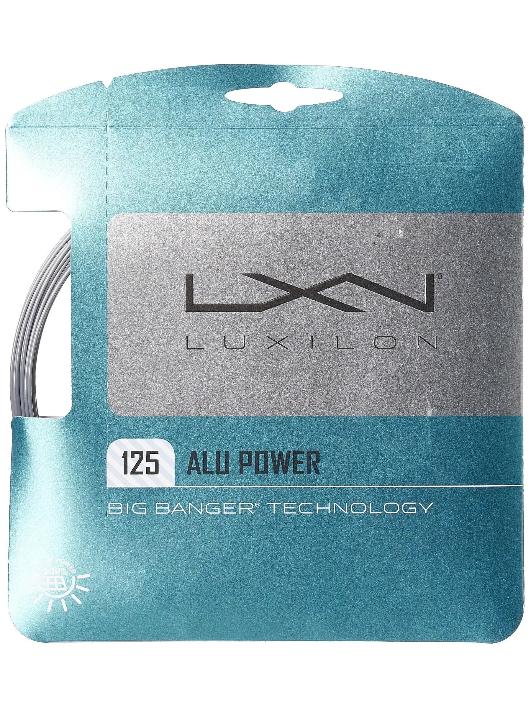 Luxilon ALU Power 125 (17 Gauge) Tennis String - Silver