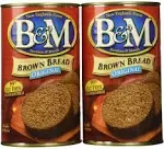 B&M Brown Bread Plain, 16 oz (Pack of 2)