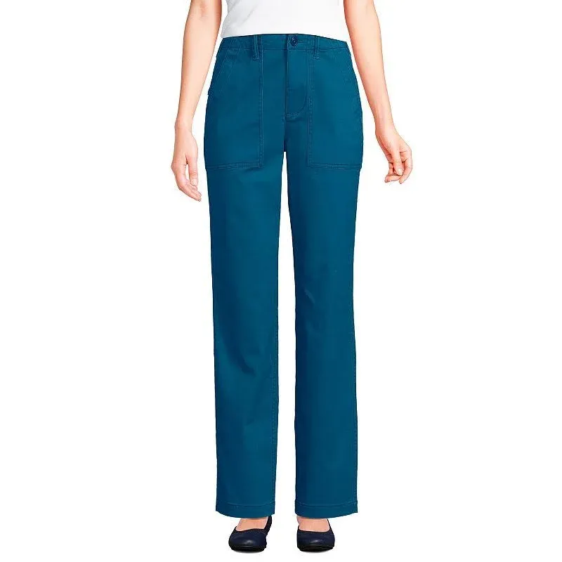 Women's Lands' End High Rise Chino Utility Pants