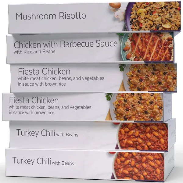 HMR Celiac Friendly Entrée Pack | Pre-packaged Lunch or Dinner to Support Weight Loss | Pack of 6 Ready to Eat Meals | 12-20 grams of Protein per Entrée | Low Calorie Food | 7-8 oz Servings per Meal