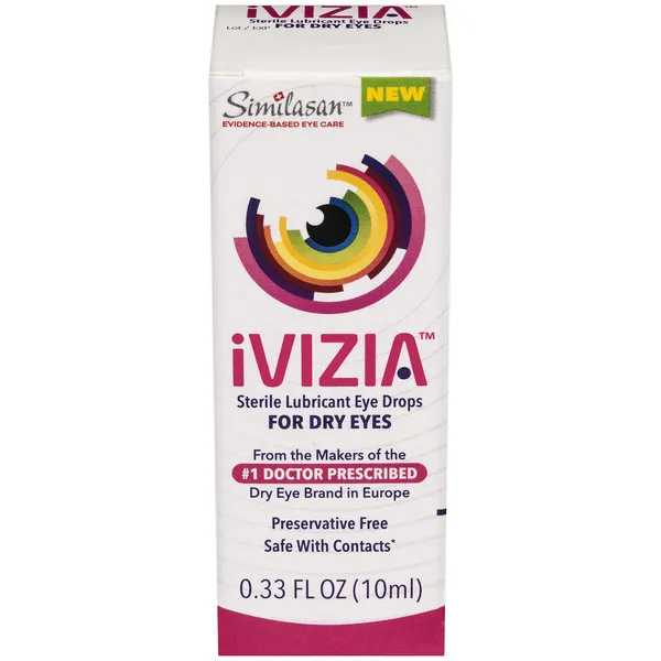 iVIZIA Sterile Lubricant Eye Drops for Dry Eyes