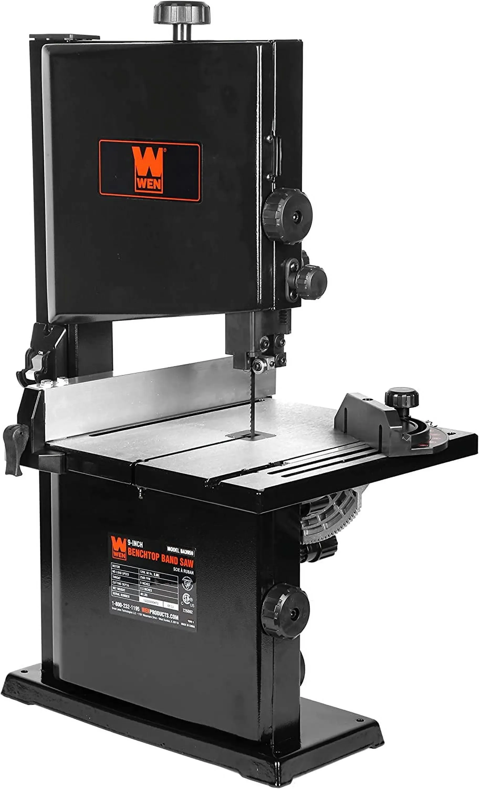 Wen BA3959 2.8 Amp 9 in. Benchtop Band Saw