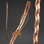 Brazos Twisted Hickory Walking Stick - 55 in