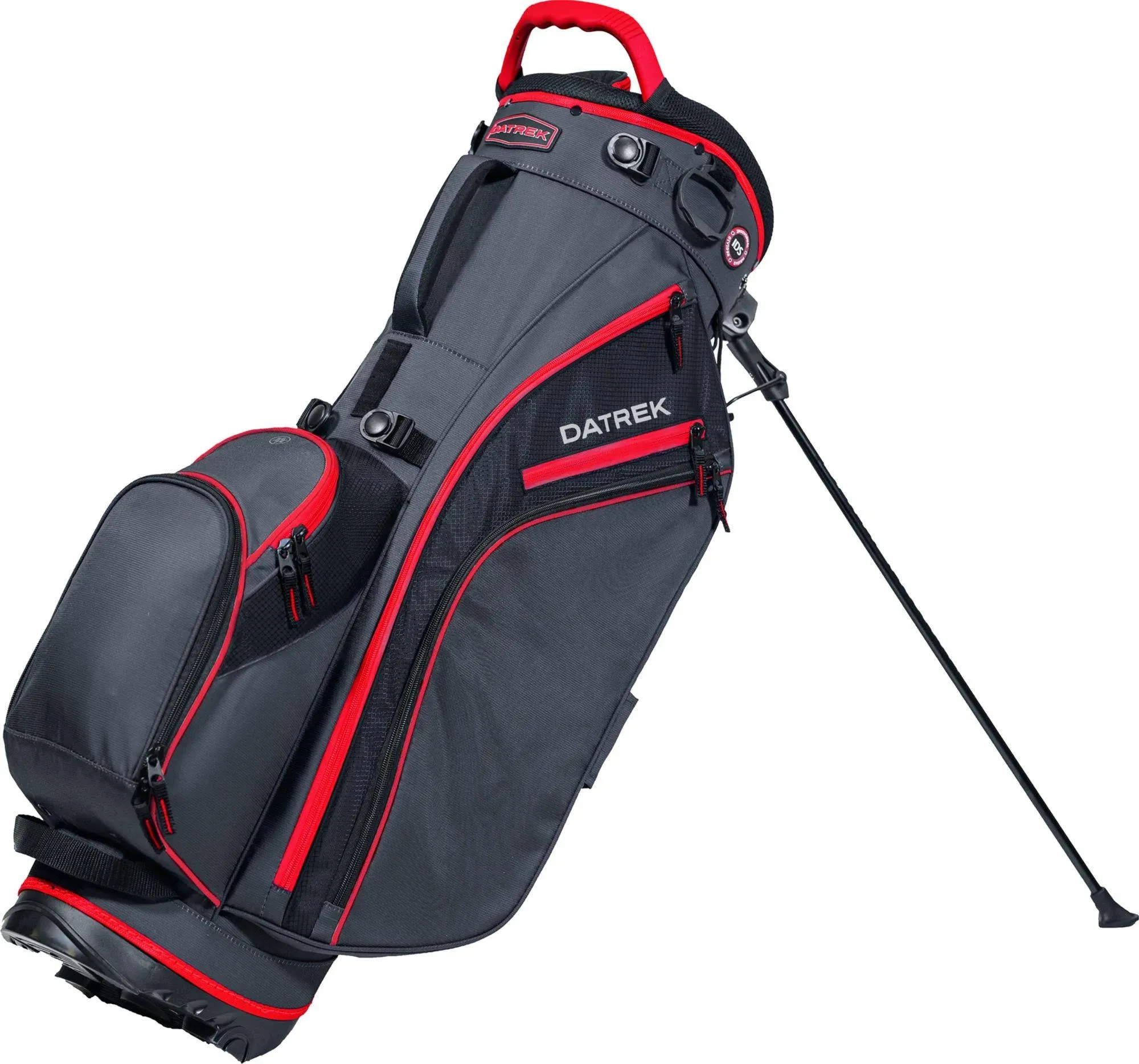 Datrek Go Lite Hybrid Stand Golf Bag - Charcoal/Red/Black