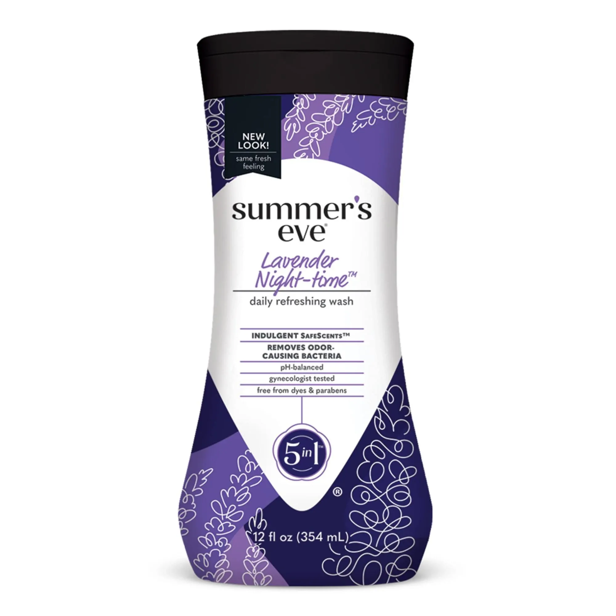 Summers Eve Night-Time Cleansing Wash, Lavender - 12 oz