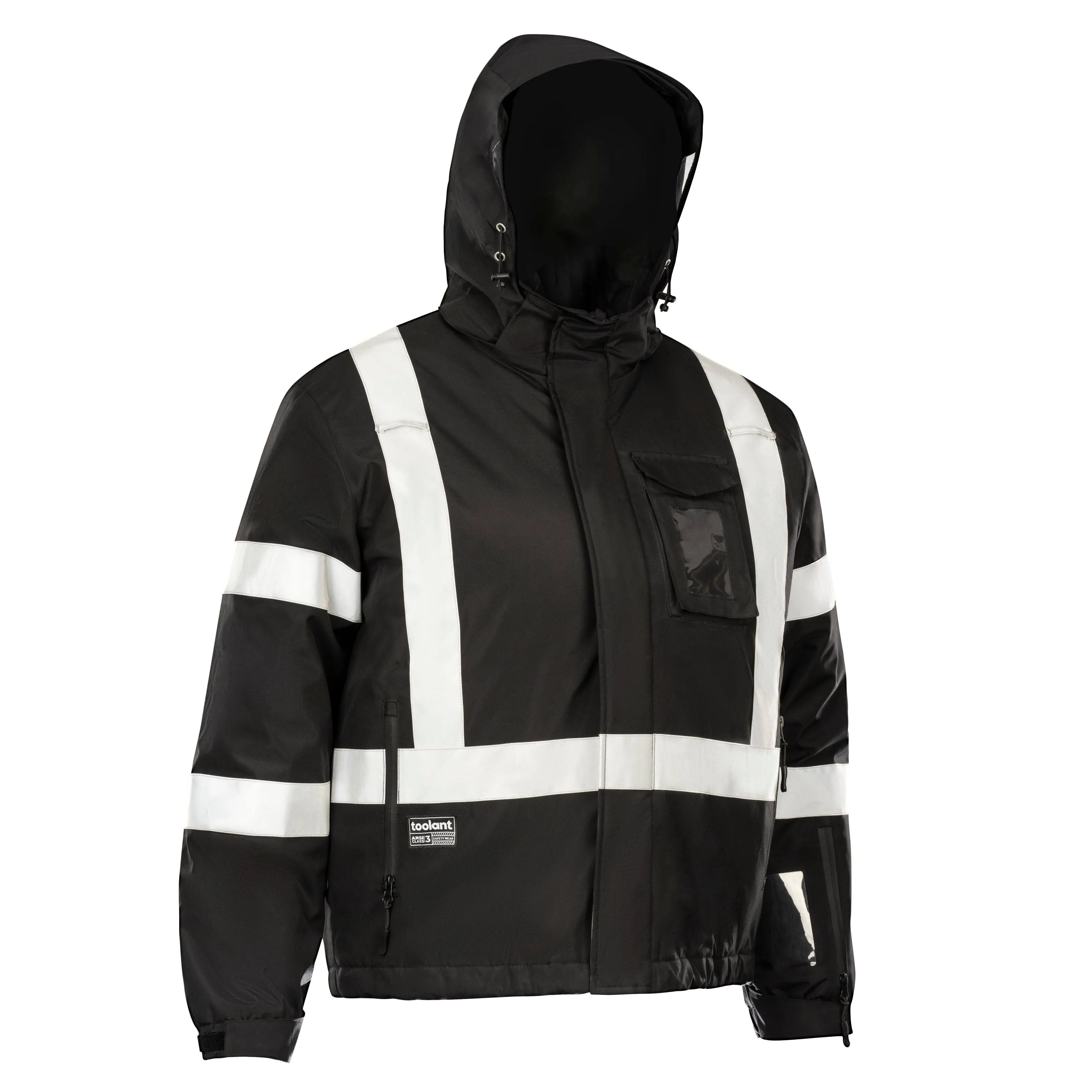 High-Visibility, Reflective, Waterproof, Insulated Safety Jacket