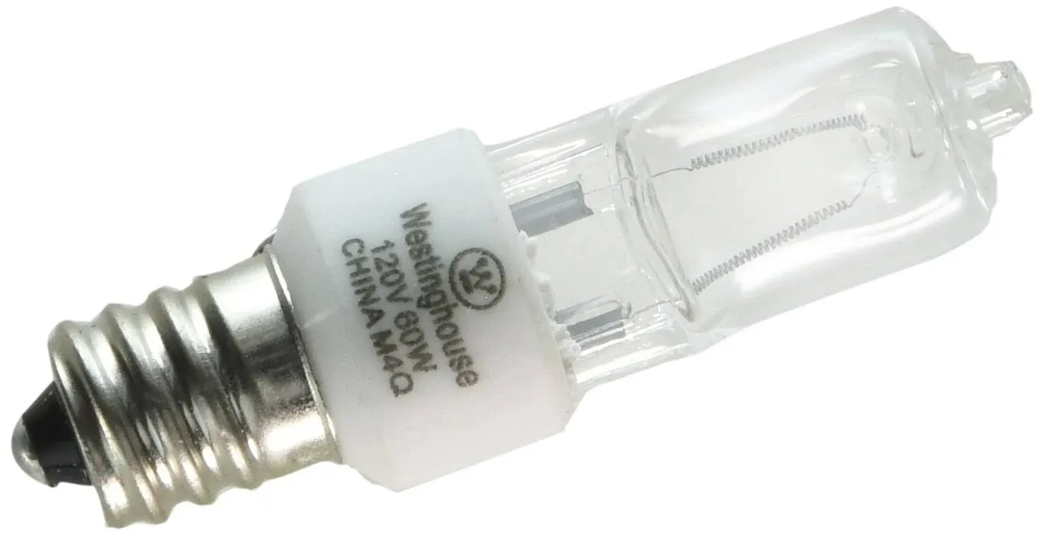 Westinghouse Clear Lighting 0624500, 60w T3 Incandescent Single-End Xenon Krypton E12 (Candelabra) Base, 120v, 1 Count (Pack of 1)