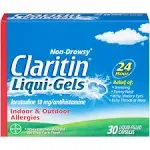 Claritin Allergy Liqui-Gels, 10 mg, 10 Count, Non-Drowsy,  EXP. 03-31-2026