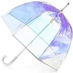 Signature Clear Bubble, Rain &amp; Windproof Umbrella