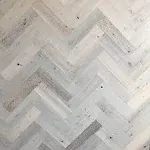 Herringbone Wood Wall Planks – Coastal White