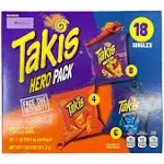 Takis 18 PC / 1 oz Hero Variety Pack, Assorted Rolled Tortilla Chips