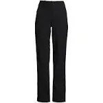 Lands' End Women's High Rise Chino Utility Straight Leg Pants - Black