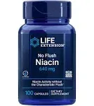 Life Extension - No Flush Niacin 800 mg, 100 Capsules