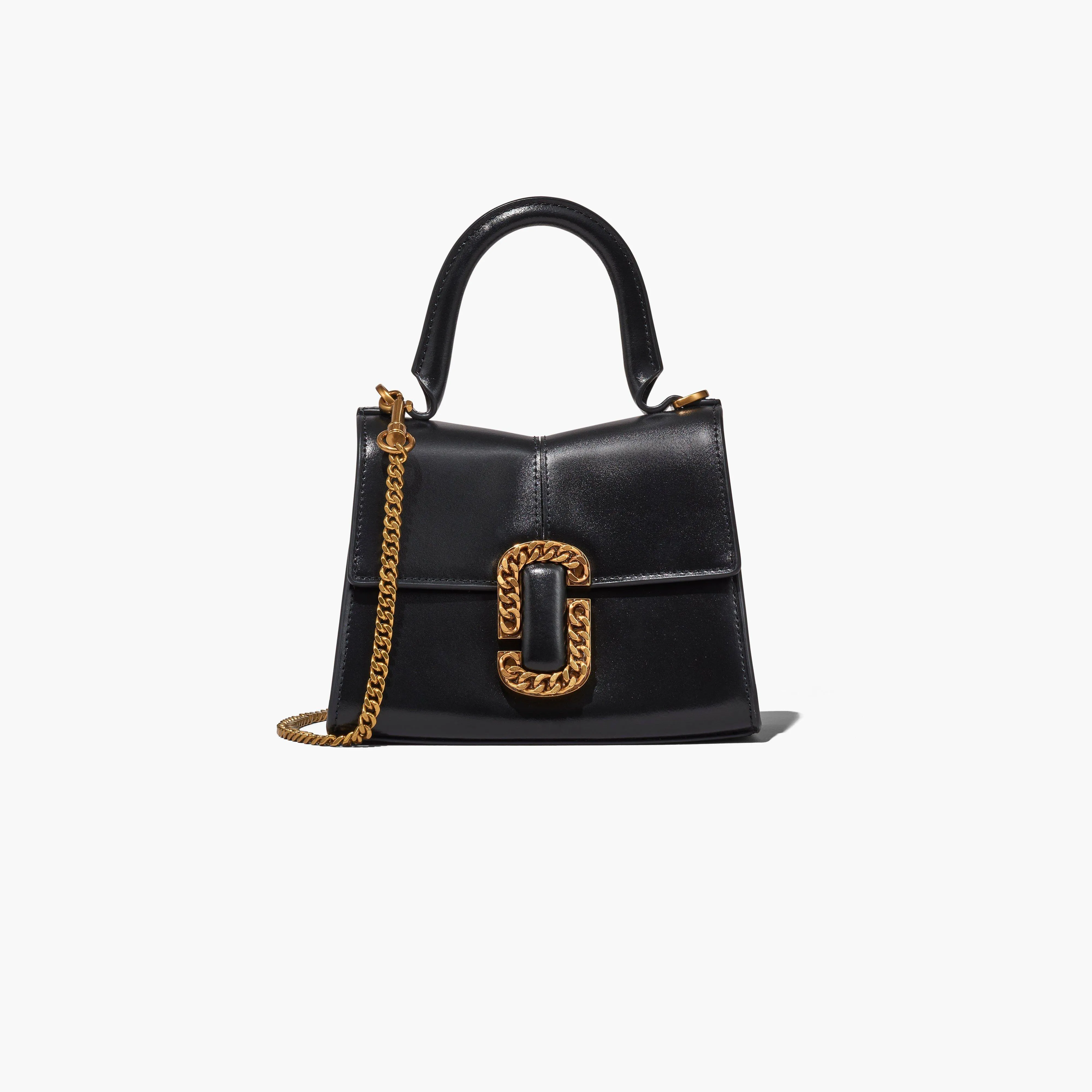 Marc Jacobs Black 'The St. Marc Mini' Top Handle Bag