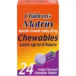 Children's Motrin Ibuprofen Chewable Tablets - Grape, 24 ct