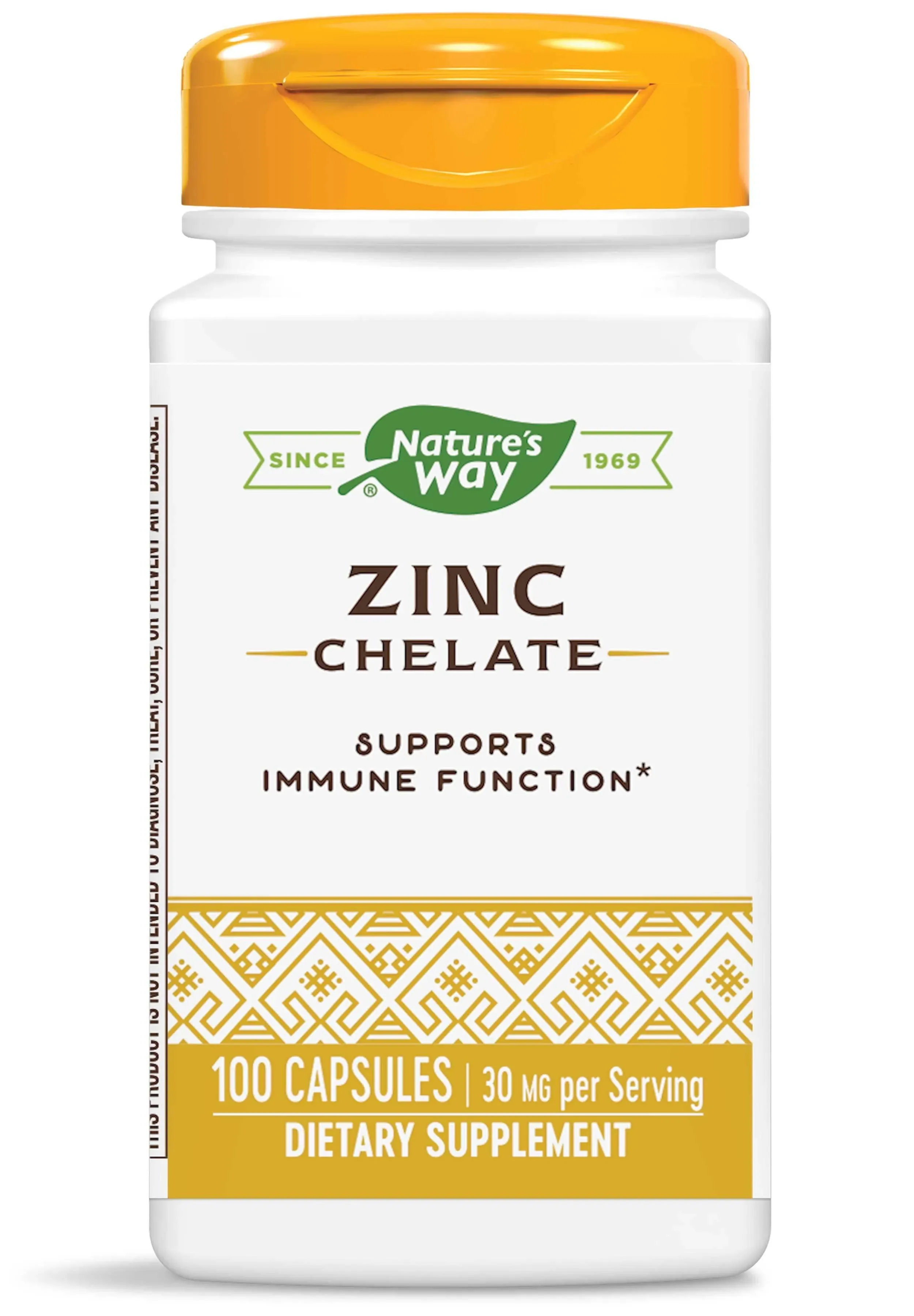 Nature's Way Zinc Chelate - 30 MG - 100 Capsules