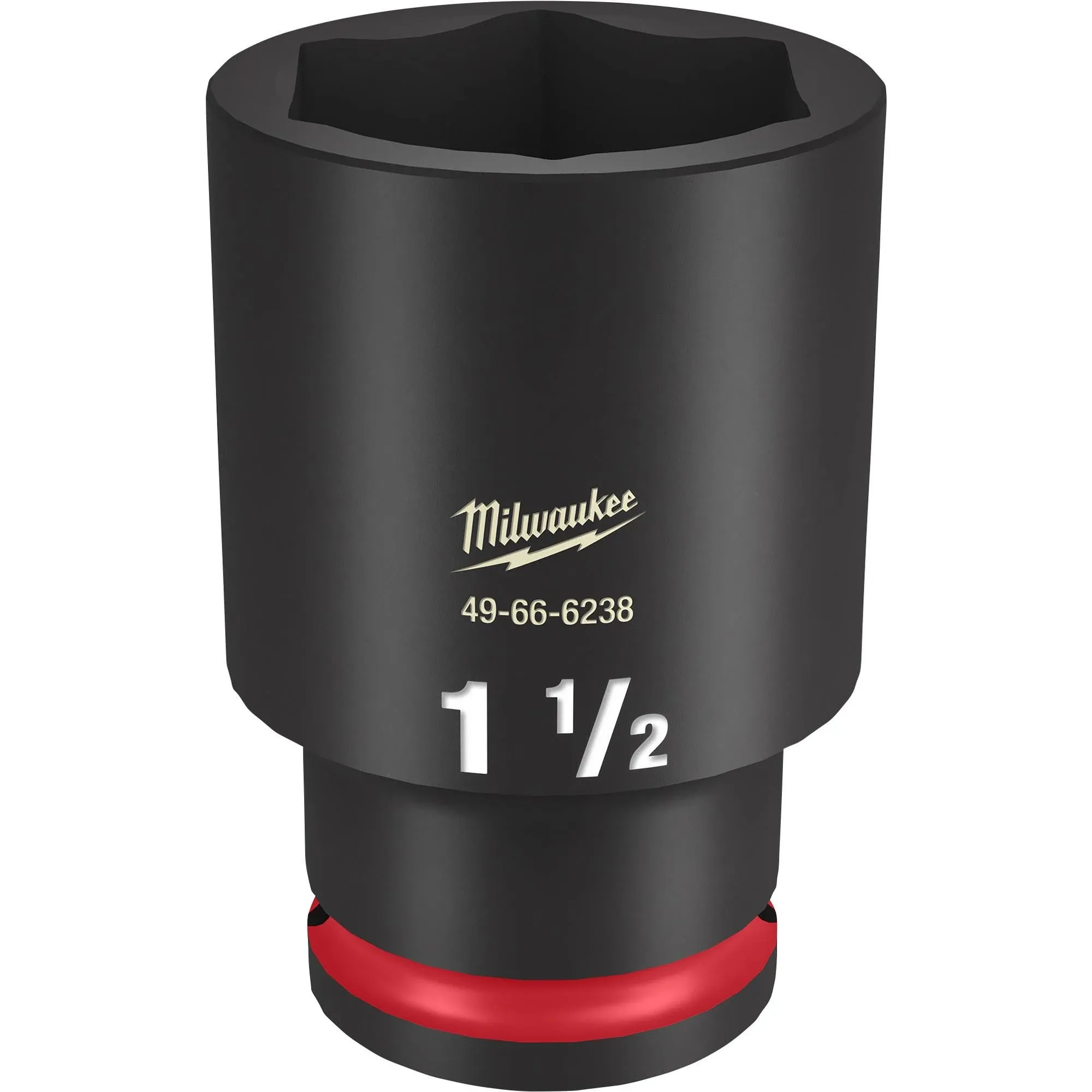 Milwaukee 49-66-6238 Shockwave Impact Duty 1-1/2" Deep 6-Point Socket, 1/2" Drive