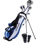 (Right Hand, Blue Ages 9-12) - PreciseGolf Co. Precise X7 Junior Complete Golf Club Set for Children Kids - 3 Age Groups Boys & Girls